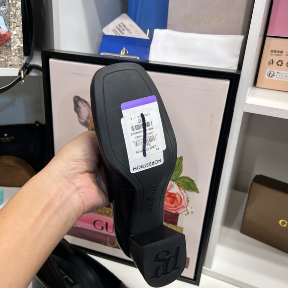 🔥🔥 Brand New Paul Green Winona Loafer Pump In Black Leather US size 7 MSRP $206 - Picture 4 of 5